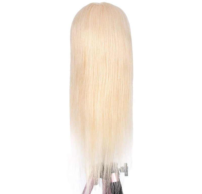 gexworldwide GEX 100% Human Hair Mannequin Head Blonde Training Practice Head for Styling Dying Cutting 613#Blonde (20â€) - Image 4
